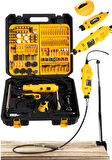 Italy SUPER550 462 Parça 500W Devir Ayarlı Çift Adet Gravür Oyma Makinesi Dremel Taşlama Zımpara Set