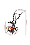 Çelik Bıçaklı Benzinli Mini Çapalama Makinesi 63 cc 4.2 Hp Toprak Eşeleme Çapa Makinesi