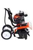 Çelik Bıçaklı Benzinli Mini Çapalama Makinesi 63 cc 4.2 Hp Toprak Eşeleme Çapa Makinesi