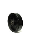 Rolwal 180x50 mm. Siyah Poliüretan Transpalet Tekerleği