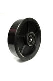 Rolwal 180x50 mm. Siyah Poliüretan Transpalet Tekerleği