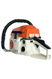 Tt-63 5.9 Hp 50 cm Pala Tam Professional Çift Egzoz Ağaç Motoru Motorlu Testere Hızar 63 Cc