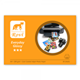Rovi Everyday Parlak Fotoğraf Kağıdı 200gsm 50yp A4  Epson Canon Hp Uyumlu