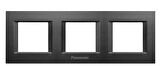 Viko Panasonic Thea 3x2M Optima Serisi Siyah Renk Çerçeve - WVTF08491BL-TR
