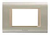Viko Panasonic Thea 3M Sistema Inox Matt+Dore Çerçeve - WVTF18435IM-TR