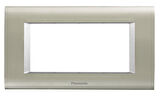 Viko Panasonic Thea 4M Sistema Inox Matt+Metalik Beyaz Çerçeve - WVTF18445IB-TR
