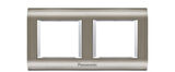 Viko Panasonic Thea 2x2M Sistema Inox+Metalik Beyaz Çerçeve - WVTF18485IN-TR