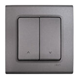 LİNNERA LİFE GRANİT GRİSİ JALUZİ KUMANDA ÇERÇEVELİ