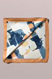Y23 Kadın Sulu Boya Desenli Bandana 50x50 DG0398-22