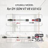 Popüler Dyson V10 Uyumlu Elektrikli Teleskopik Boru