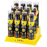 Adel Blackline Boya Kalemi 12 Renk Metal Tüp
