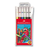Faber Castell Keçeli Kalem Karışık 6lı Poşet 5067155106