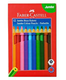 Faber Castell Jumbo Kuru Boya Kalemi Üçgen 12Li - 2 adet