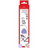 Faber-Castell Mercanlı Pastel Renkler 2B Üçgen Kurşun kalem 12'Li