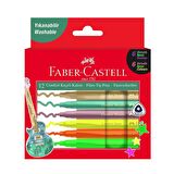 Faber Castell Comfort Serisi Keçeli Kalem 12 Renk Metalik+ Neon 5068155132