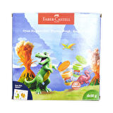 Faber-Castell Dino 4x56 gr Oyun Hamuru ve 3D Kalıp Oyun Hamuru Seti