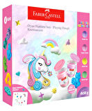 Faber-Castell Unicorn 4x56 gr Oyun Hamuru 3D Kalıp Oyun Hamuru Seti