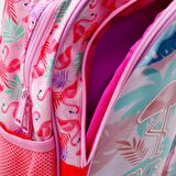 Muggle 2 Bölmeli Flamingo Pembe Okul Sırt Çantası (MU-7211)