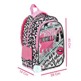 Muggle 2 Bölmeli Fashion Totally Okul Sırt Çantası (MU-9074)
