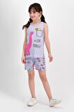 Love Yourself Lila Kız Çocuk Şort Takım RP1803-C