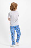 Mickey Mouse Lisanslı Karmelanj Erkek Çocuk Pijama Takımı D4329-C