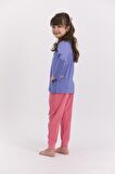 Rolypoly Space Indigo Kız Çocuk Pijama Takımı