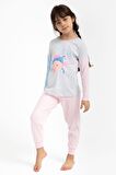 Rolypoly Shall We Be Friends Karmelanj Kız Çocuk Pijama Takımı