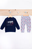 US. Polo Assn Fishes Lacivert Erkek Bebek Uzun Kollu Takım