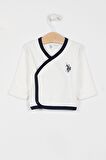 U.S. Polo Assn Lisanslı Krem Erkek Bebek 5li Hastane Çıkış Seti