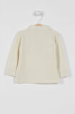 Lisanslı Classic Ekru Bebek Uzun Kol Yakalı Sweatshirt