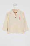 Lisanslı Classic Fildişi Bebek Uzun Kol Yakalı Sweatshirt