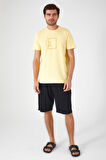 Arnetta Think Less Live More Sarı Erkek Bermuda Takım