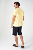 Arnetta Think Less Live More Sarı Erkek Bermuda Takım