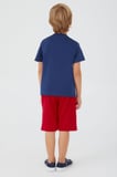 U.S. Polo Assn Live Naturals Lacivert Erkek Çocuk Bermuda Takım