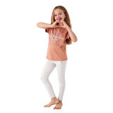 Inclined Writing Kız Çocuk Tayt Takım