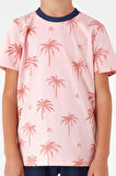 Rolypoly Palm Tree Details Pembe Erkek Çocuk Bermuda Takım
