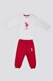 U.S. Polo Assn Elegant Krem Bebek Sweatshirt Takım