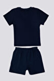 U.S. Polo Assn Stripe Lacivert Bebek Tshirt Takım
