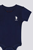 U.S. Polo Assn İnner Peace Lacivert Bebek Body Zıbın