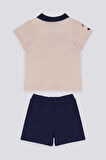 U.S. Polo Assn Azure Krem Bebek Polo Yaka Tshirt Takım