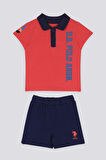 U.S. Polo Assn Azure Mavi Bebek Polo Yaka Tshirt Takım