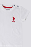 U.S. Polo Assn Light Delicate Krem Bebek Tshirt Takım