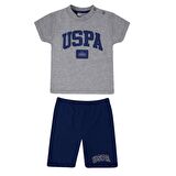 U.s. Polo 2Li Takım T-Shirt Gri Melanj
