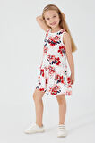 U.S. Polo Assn Flower Texture Krem Kız Çocuk