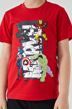 Avangers Four Heroes Kırmızı Erkek Çocuk Kapri Takım