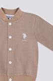 U.S. Polo Assn Fine Weaving Açık Kahverengi Bebek Hırka