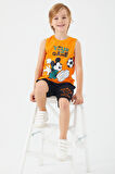 Mickey Mouse D4787-3 Çocuk  Turuncu Alt Üst Takım