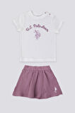 Stylish Comfortable Krem Bebek Tshirt Takım