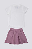 Stylish Comfortable Krem Bebek Tshirt Takım
