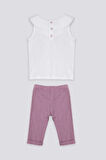 Creamy Touch Krem Bebek Tshirt Takım
